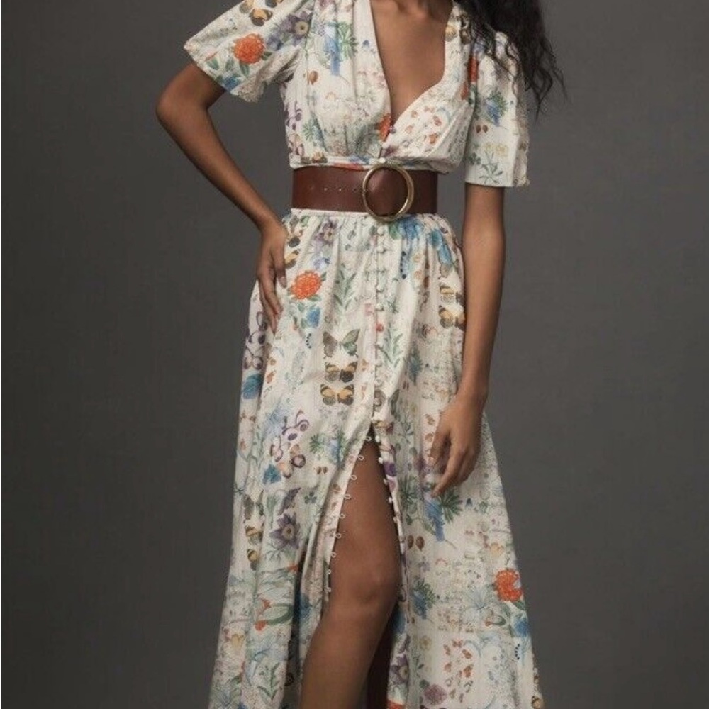 NWT Anthropologie Katerina Button Front Dress